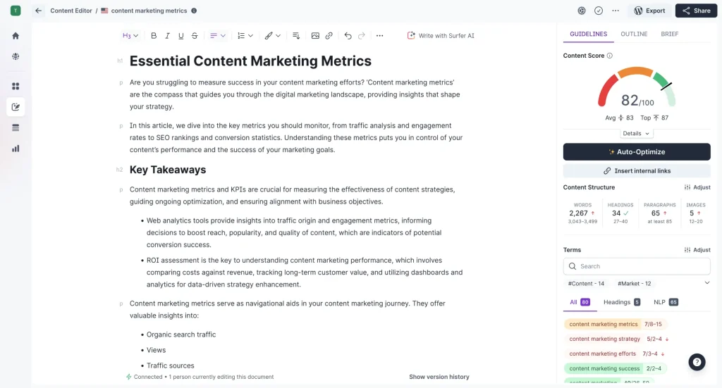 Surfer SEO SaaS Tool